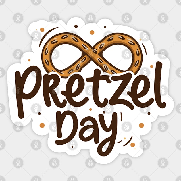 National Pretzel Day – April Sticker by irfankokabi